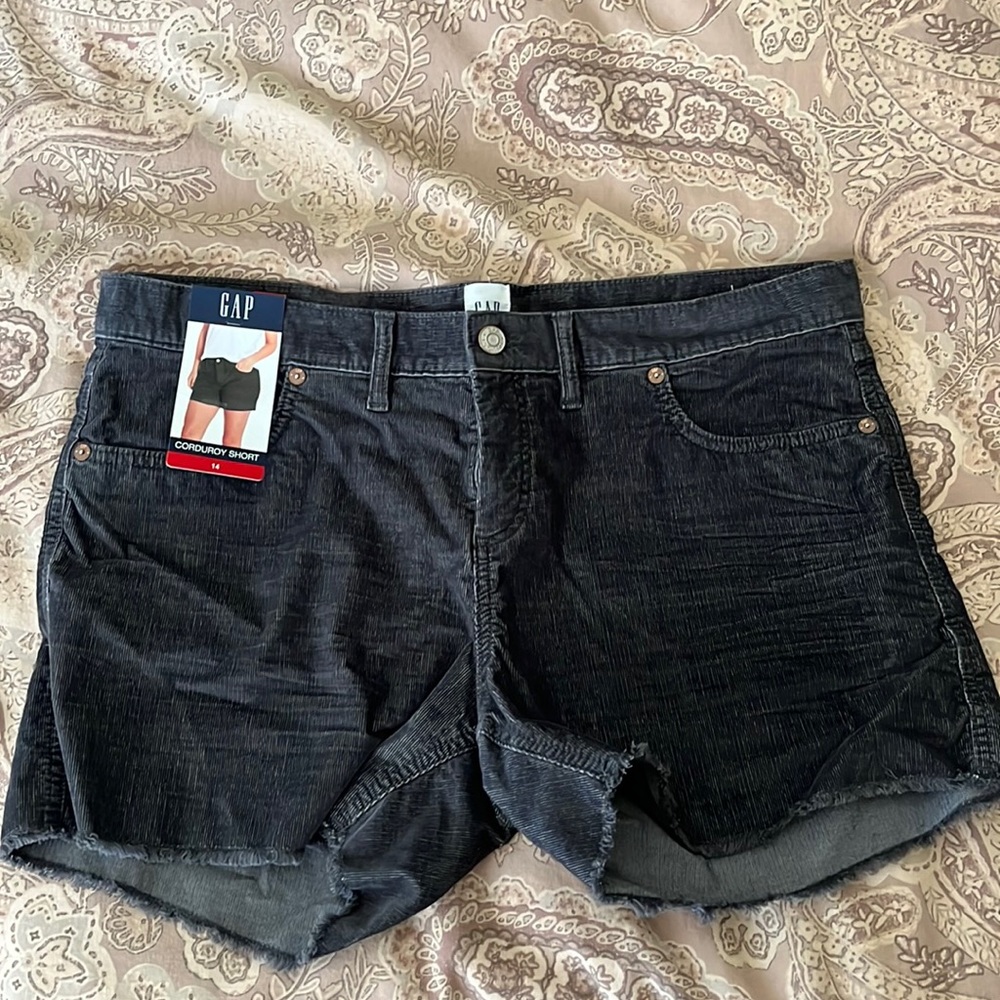 Dark Grey Corduroy Short